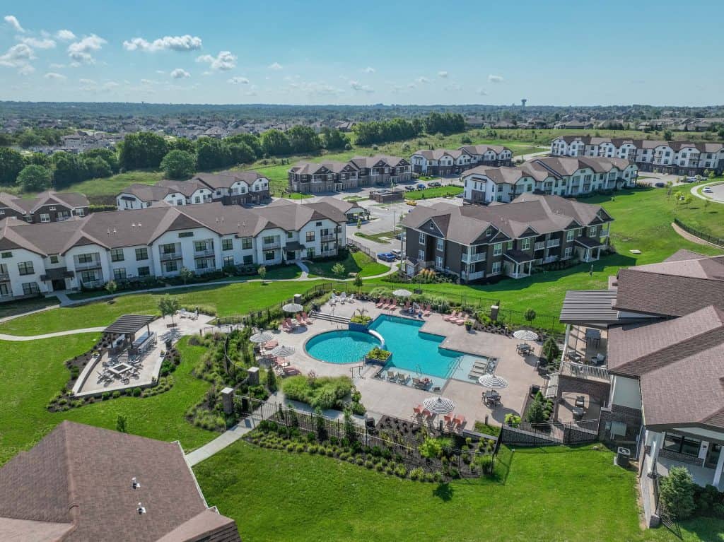 An aerial shot of one of CVC’s multifamily properties.